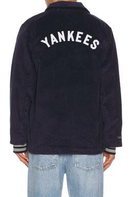 Mitchell & Ness - MLB Yankees Off The Busvintage Logo Corduroy Coaches Jacket