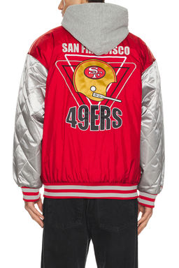 Mitchell & Ness - NFL 49ers Diamond Fusion Vintage Logo Button Front Jacket