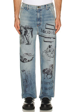 ONE OF THESE DAYS - All Over Print Painters Pant