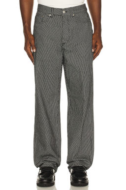 Obey - Classic Baggy Plaid Denim Pants