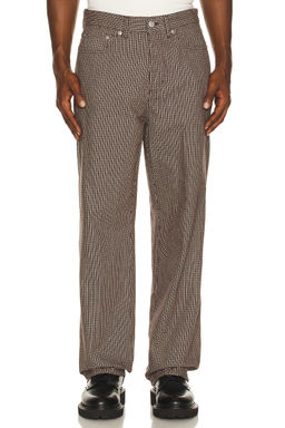 Obey - Classic Baggy Plaid Denim Pants