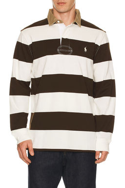 POLO RALPH LAUREN - Long Sleeve Collared Rugby Polo T-shirt