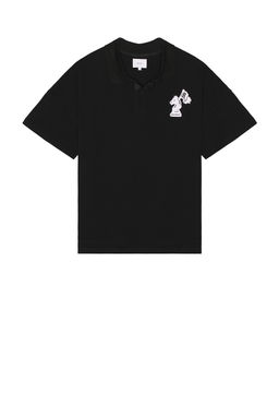 Rhude - Pique Boxy Polo T-Shirt