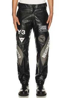 Y-3 Yohji Yamamoto - Yohji Yamamoto x NBHD Moto Leather Pants