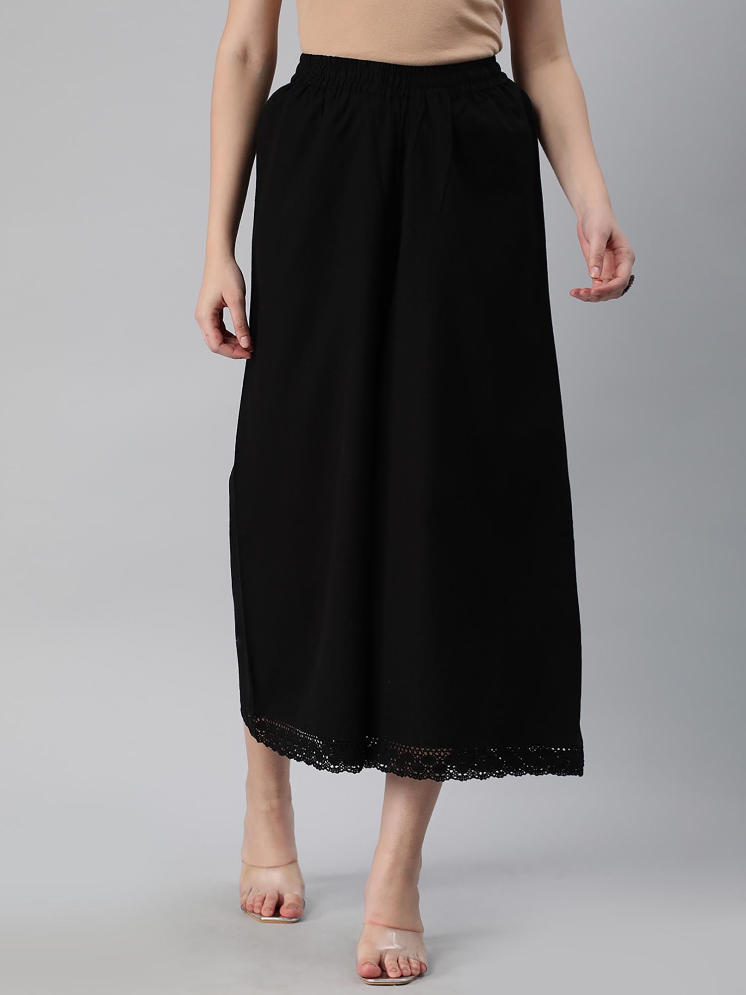kami kubi Black Solid Palazzo-picture-16