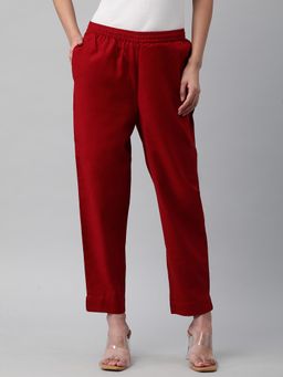 Kami Kubi - Maroon Solid Pant