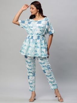 Kami Kubi - Blue Printed Co-Ord (Set of 2)