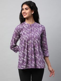 Kami Kubi - Purple Printed Top