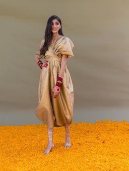 Urban Suburban - Golden Red Carpet Dress