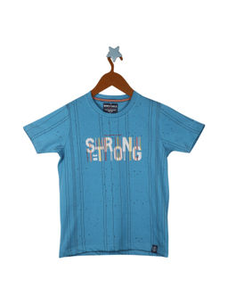 Monte Carlo - Boys Round Neck Blue T-Shirt
