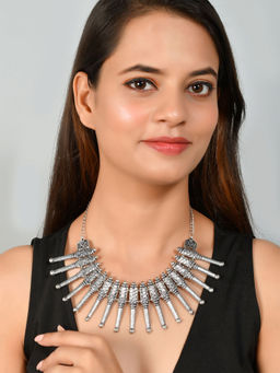 Silvermerc Designs - Boho Spiked Necklace