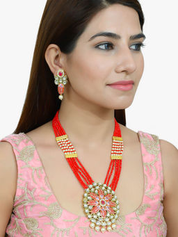 Silvermerc Designs - Gold Plated Kundan Jewellery Set
