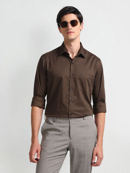 Arrow - Geometric Print Pure Cotton Formal Shirt