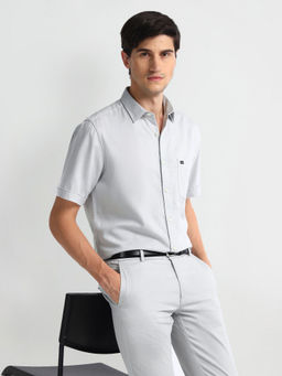 Arrow Sports - Solid Cotton Casual Shirt