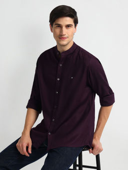 Arrow Sports - Mandarin Collar Cotton Casual Shirt