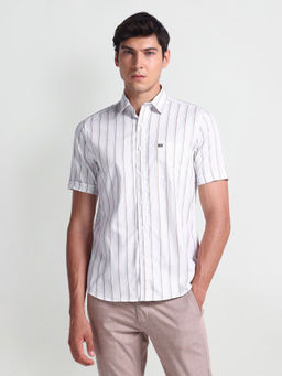 Arrow Sports - Twill Vertical Stripe Casual Shirt
