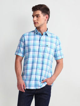 Arrow Sports - Pure Cotton Tartan Check Casual Shirt