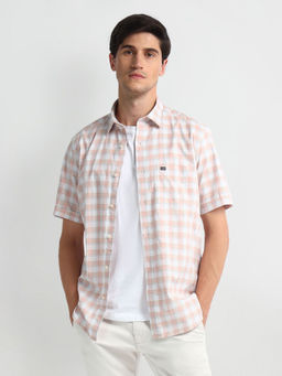 Arrow Sports - Graph Check Linen Casual Shirt