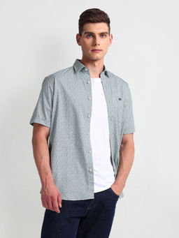 Arrow Sports - Abstract Print Cotton Casual Shirt
