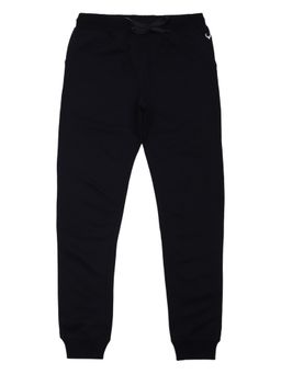 Allen Solly Junior - Boys Black Regular Fit Solid Jogger Pants