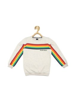 Allen Solly Junior - Boys White Regular Fit Sweatshirt