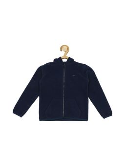 Allen Solly Junior - Boys Navy Solid Regular Fit Sweatshirt