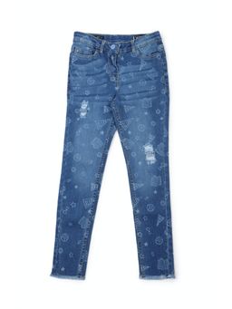 Allen Solly Junior - Girls Blue Skinny Fit Jeans