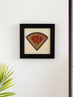 ExclusiveLane - Dhokra Tribal Partners Handcrafted Wall Decor Hanging In Mdf Wood Multicolor