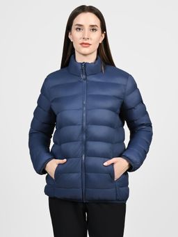 SKECHERS - Navy Blue Solid Jacket