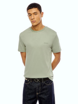 Calvin Klein - Men Grey Cotton Slim Fit T-Shirt