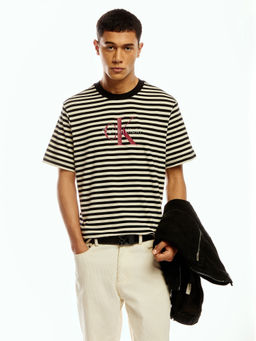 Calvin Klein - Men Black Cotton Relaxed Fit T-Shirt