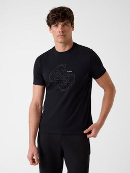 Guess - Men Black Pure Cotton Oversized Fit T-Shirt