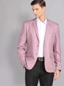 AD By Arvind - Pink Self Design Blazer