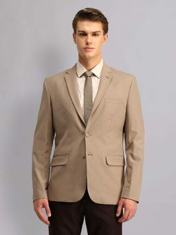 AD By Arvind - Beige Solid Blazer
