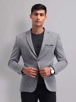 AD By Arvind - Grey Self Design Blazer