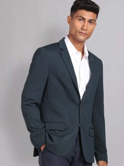 AD By Arvind - Green Self Design Blazer