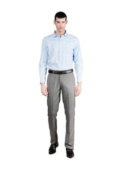 Cantabil - Blue Printed Shirt