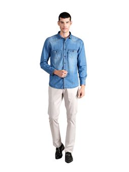 Cantabil - Blue Solid Shirt