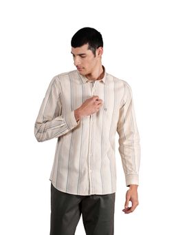 Cantabil - Cream Stripes Shirt