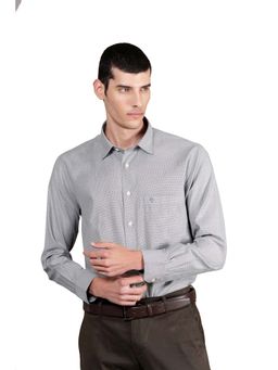 Cantabil - Grey Self Design Shirt