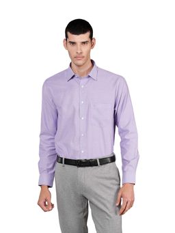 Cantabil - Purple Self Design Shirt