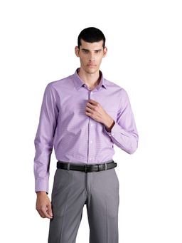 Cantabil - Purple Self Design Shirt