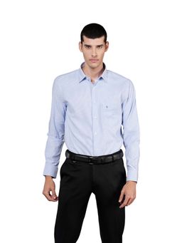 Cantabil - Blue Self Design Shirt