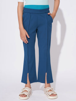 VERO MODA - Blue Solid Slim Pant