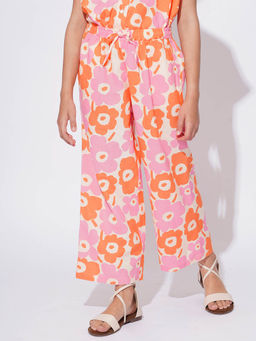 VERO MODA - Multi-Color Floral Print Straight Pant