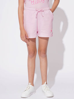 VERO MODA - Pink Solid Regular Shorts