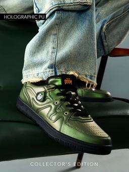 The Souled Store - Official Dr. Doom: Victor Von Doom Men Green Low Top Sneakers
