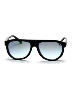 Scott Sunglasses - Blue Lens Aviator UV Protected Sunglass Full Rim Black Frame With Mirrored