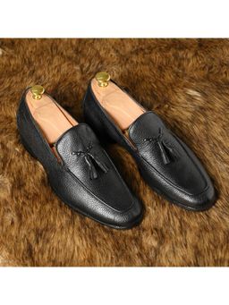 Florsheim - The Russel Black Men Formal Slip-on Moccasins