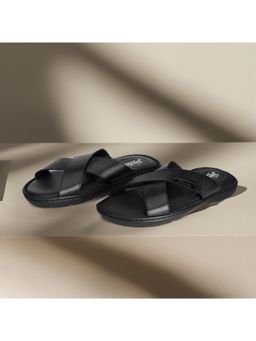 Florsheim - The Quinn 3 Men Black Cross-Strap Sandals